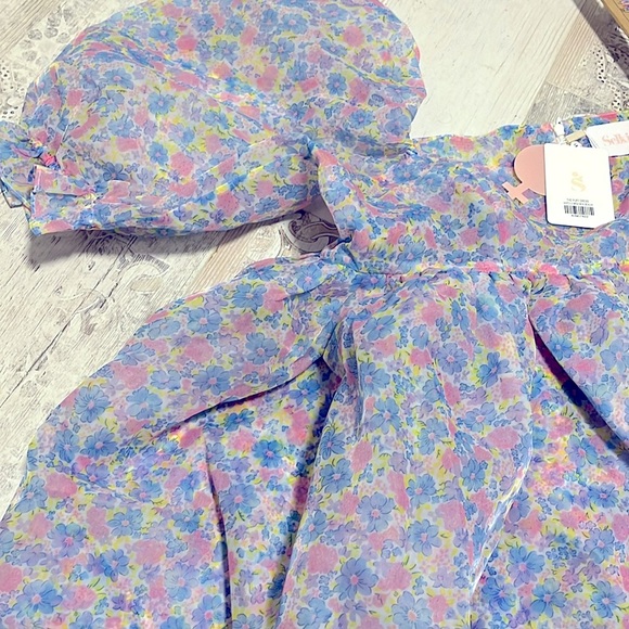 Selkie The Puff Dress in Bon Bon - Picture 6 of 8